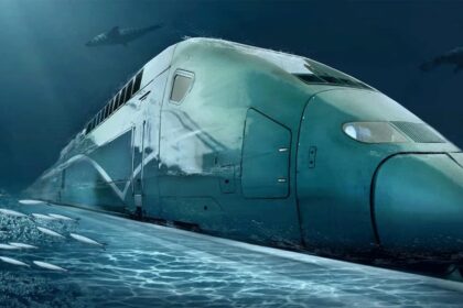 The train, which travels at a speed of 1000 kilometres per hour underwater, can transport passengers, drinking water, and fuel. Photo: iStock/@yuran78