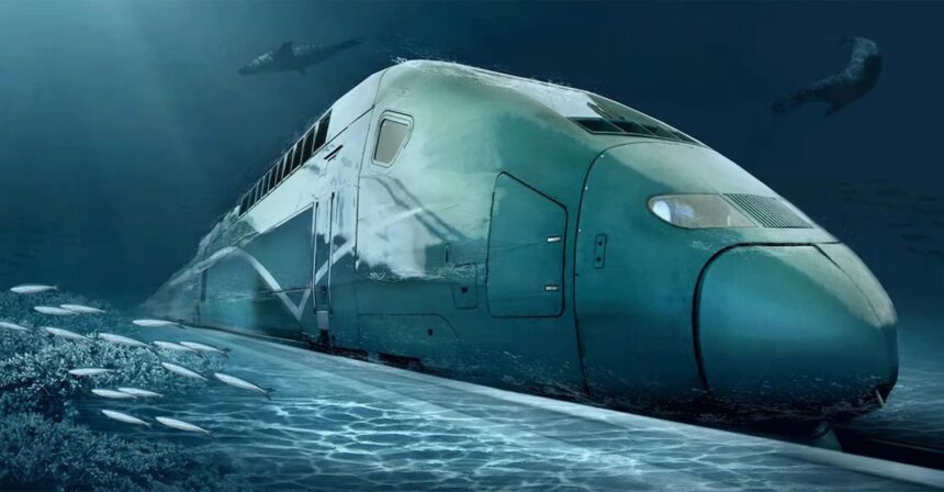 The train, which travels at a speed of 1000 kilometres per hour underwater, can transport passengers, drinking water, and fuel. Photo: iStock/@yuran78