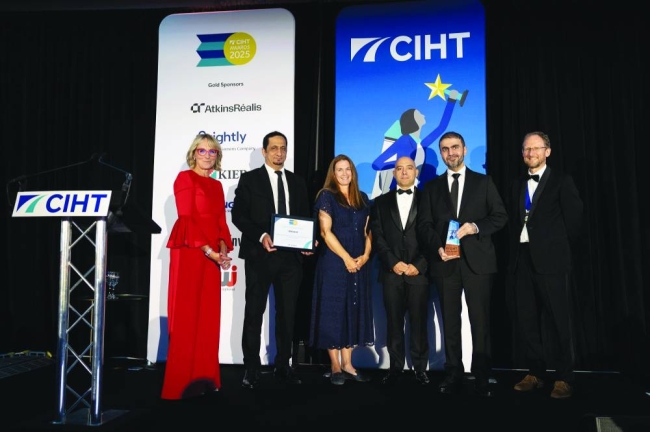 Qatar Rail wins CIHT 2025 Decarbonisation Award for ‘Regenerative Propulsion in the Doha Metro’