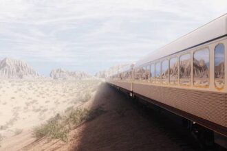 The passengers will be in the lap of luxury as the train covers 800 miles from Riyadh, the capital of Saudi Arabia, to the border with Jordon, which is on the northwest side. Photo:  Arsenale S.P.A./Saudi Arabia Railways