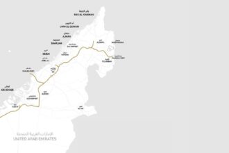 UAE high-speed rail map