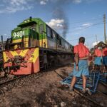 A passenger train in Kenya. The UAE is being courted as a potential financing partner to complete Kenya’s SGR, which stops about 400km short of the Ugandan border