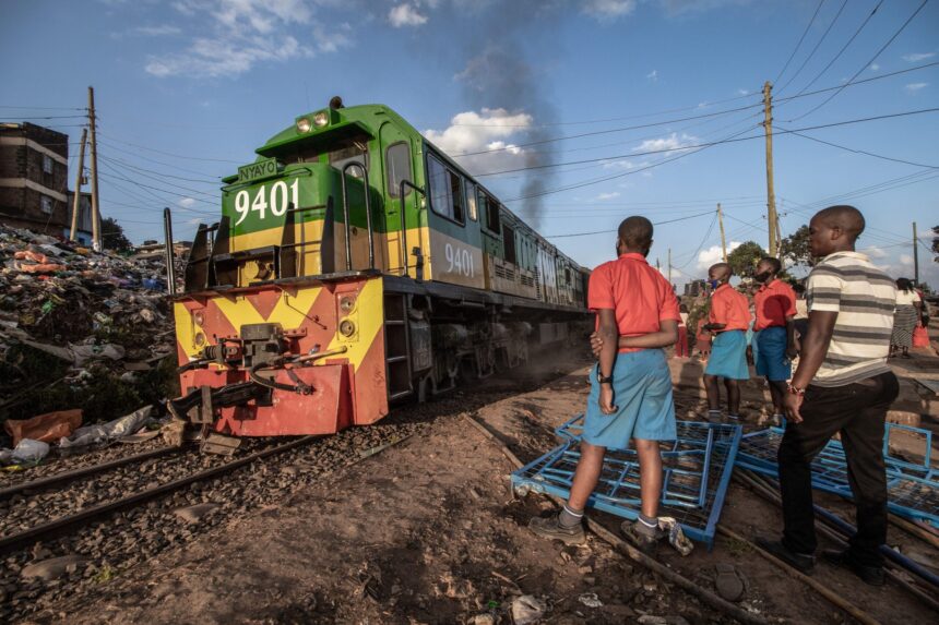A passenger train in Kenya. The UAE is being courted as a potential financing partner to complete Kenya’s SGR, which stops about 400km short of the Ugandan border