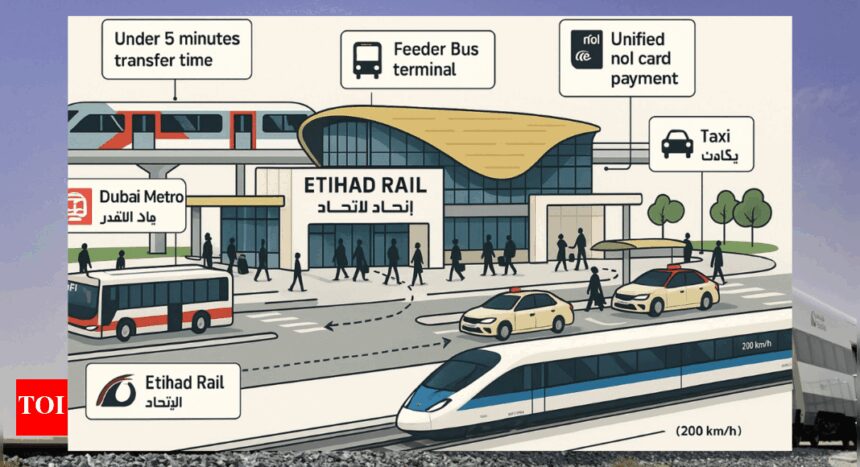 UAE: Etihad Rail launch in 2026 will come with full metro, bus, taxi integration and Nol access | World News