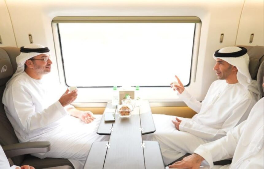UAE minister experiences Etihad Rail's passenger service ...