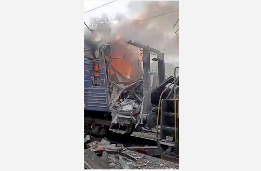 One killed, 30 injured as Russia strikes trains in Ukraine’s Sumy