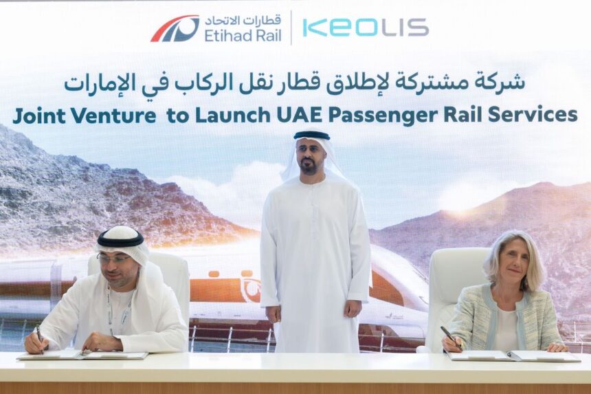 Etihad Rail, Keolis announce joint venture to launch UAE passenger rail services