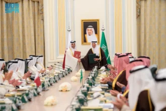 Saudi Arabia and Qatar sign agreement to establish high speed rail link image courtesy Saudi Press Agency